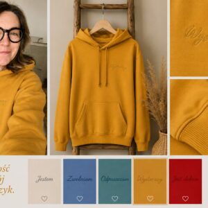 Bluza z kapturem i haftem WYSTARCZY